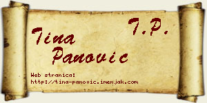 Tina Panović vizit kartica